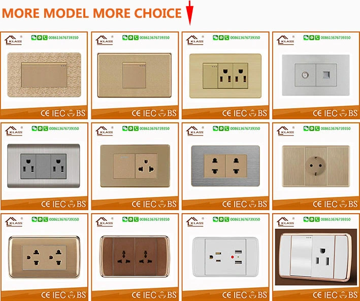 Thailand Tisi Wall Switch Socket Metal Clad 220V